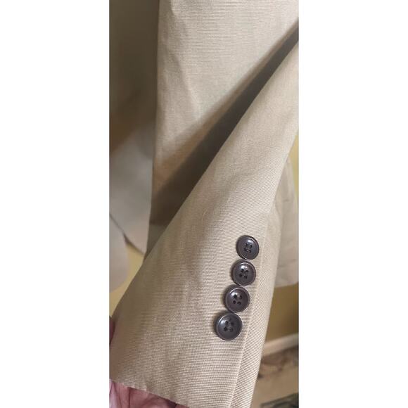 Nautica Lord & Taylor Tan‎ Cotton Blazer - Size 44L - Excellent - Picture 2 of 9